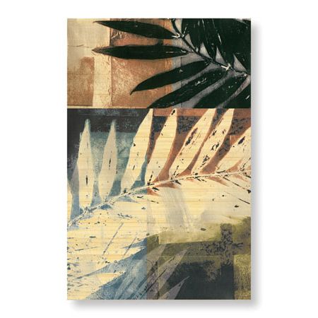 John Butler Limited Edition Ready to Hang Giclee on Sustainable Bamboo: "Savannah Leaves III"