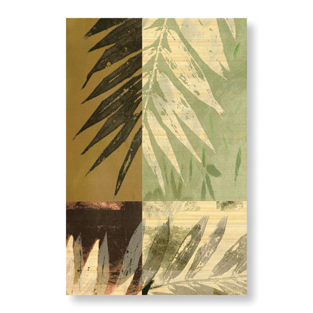 John Butler Limited Edition Ready to Hang Giclee on Sustainable Bamboo: "Savannah Leaves IV"