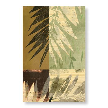 John Butler Limited Edition Ready to Hang Giclee on Sustainable Bamboo: "Savannah Leaves IV"