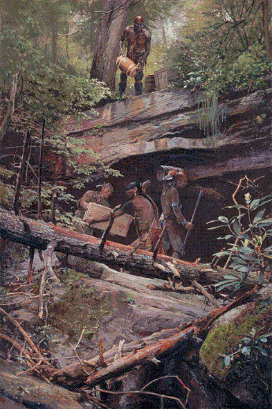 John Buxton Hand Signed and Numbered Limited Edition Canvas Giclee:"A Secret Cache"