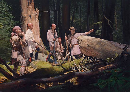 John Buxton Handsigned and Numbered Limited Edition Canvas:"No Signs of Hostiles"