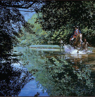 John Buxton Handsigned and Numbered Limited Edition Giclee on Canvas:"Wet Way, Washington's Choice"