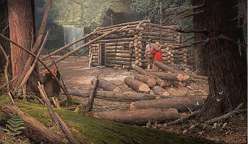 John Buxton Limited Edition Artist's Proof Print:"Once Upon a Time"