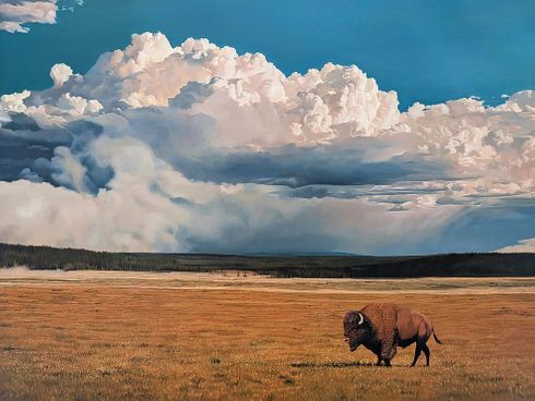 John Bye Open Edition 40x30 Canvas Giclee:"Strength and Solitude"