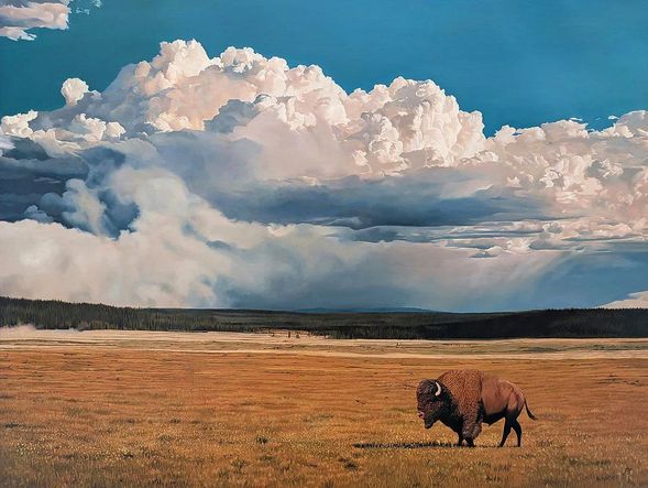 John Bye Open Edition 40x30 Canvas Giclee:"Strength and Solitude"