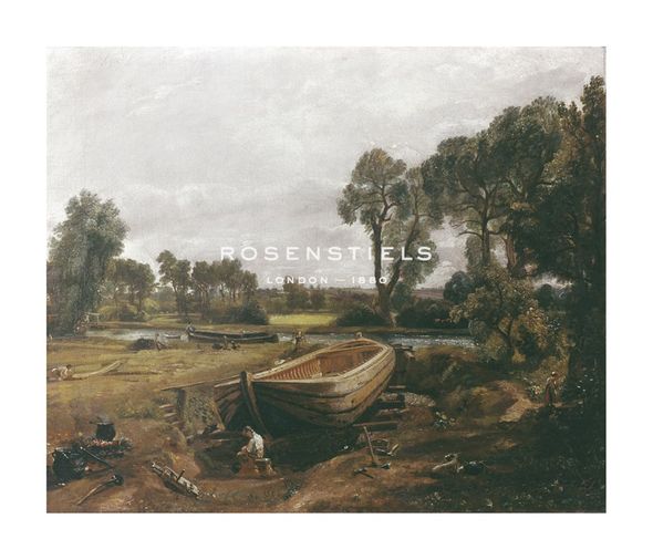 John Constable Hand Numbered Limited Edition Print on Paper :"Boat-Building near Flatford Mill"