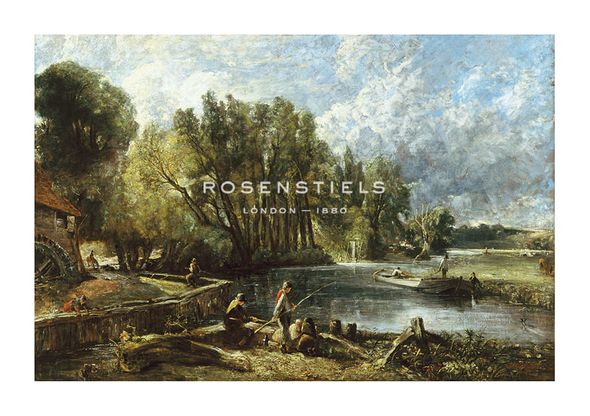 John Constable Hand Numbered Limited Edition Print on Paper :"The Young Waltonians - Stratford Mill"