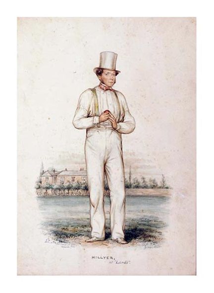 John Corbet Anderson Fine Art Open Edition Gicl&eacute;e:"William Hillyer, at Lords"