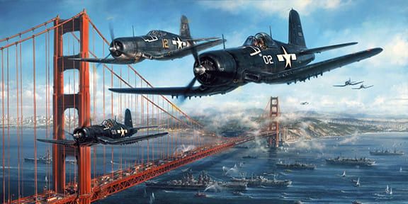 JOHN D SHAW 28X14 Secondary Market Art: "HOMECOMING AP 14SIG"