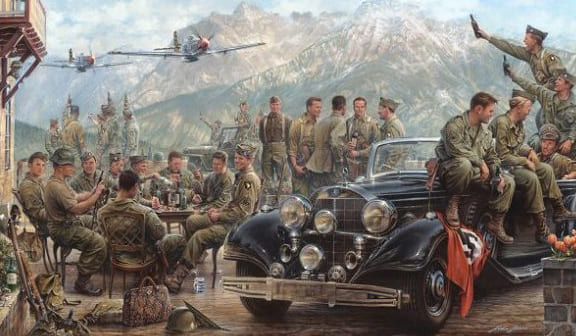 JOHN D SHAW 32X23 Secondary Market Art: "EAGLES NEST"