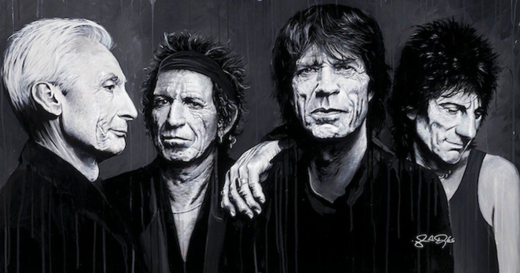 John Douglas Artist Signed Limited Edition 50x26 Canvas Giclee:"The Stones"