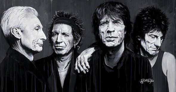 John Douglas Artist Signed Limited Edition 50x26 Canvas Giclee:"The Stones"