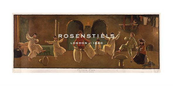 John Hassall Hand Numbered Limited Edition Print on Paper :"The Pillow Dance"