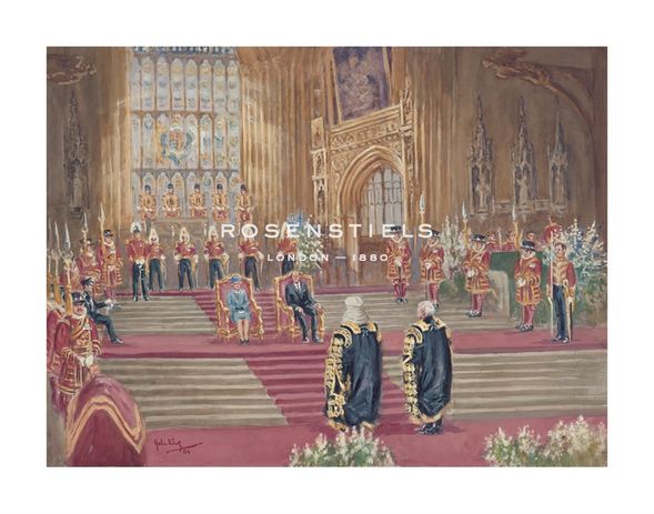 John King Hand Numbered Limited Edition Print on Paper :"The Presentation of the Jubilee Address"