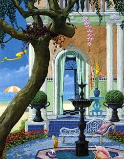 John Kiraly Limited Edition Serigraph on Paper: " Quiet Morning "