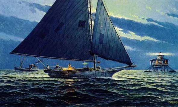 John M. Barber Limited Edition Print:"Off Windmill Point "
