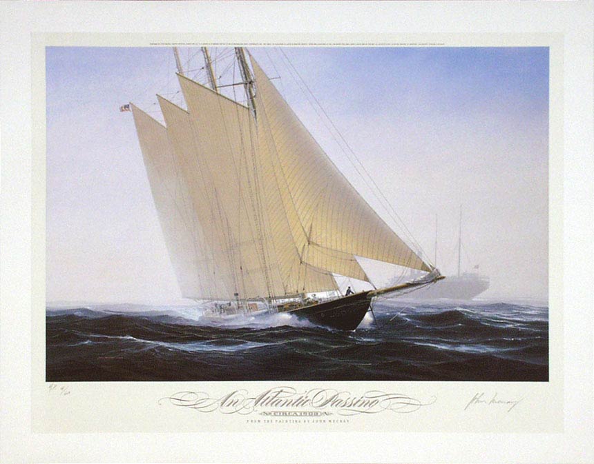 JOHN MECRAY 25X32 Secondary Market Art: "ATLANTIC PASSING"