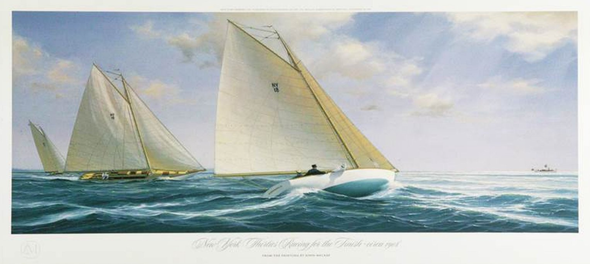 John Mecray Artist Signed Limited Edition Giclee Canvas:"New York Thirties "