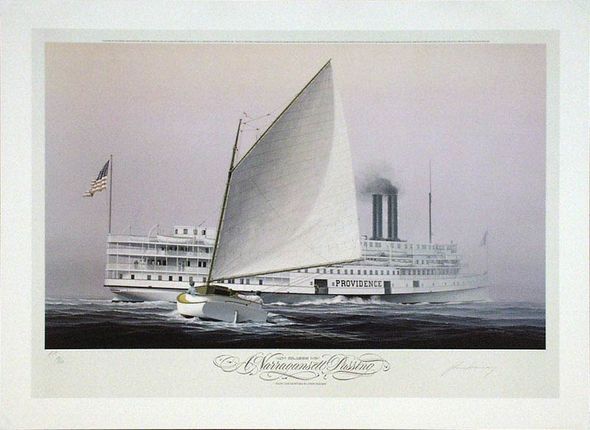 John Mecray Hand Signed and Numbered Limited Edition Print:"Narragansett Passing"