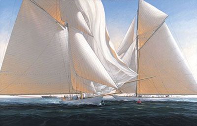 John Mecray Hand Signed and Numbered Limited Edition Print:"The Jibe"