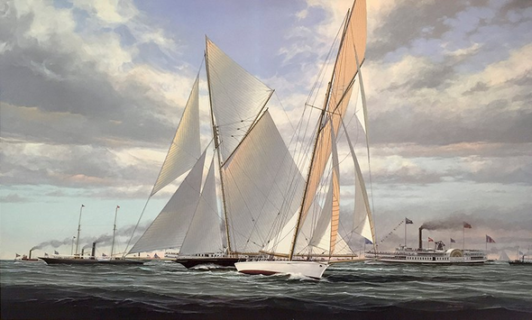 John Mecray Hand Signed and Numbered Limited Edition Canvas:"Volunteer and Thistle"