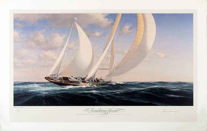 John Mecray Signed Limted Edition 24x46 Canvas Giclee:"Reaching Home"