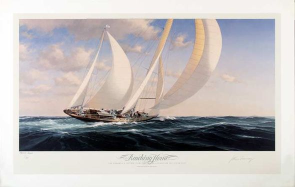 John Mecray Signed Limted Edition 24x46 Canvas Giclee:"Reaching Home"