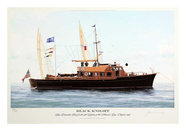 John Mecray Handsigned & Numbered Limited Edition Giclee on Paper: "Black Night"