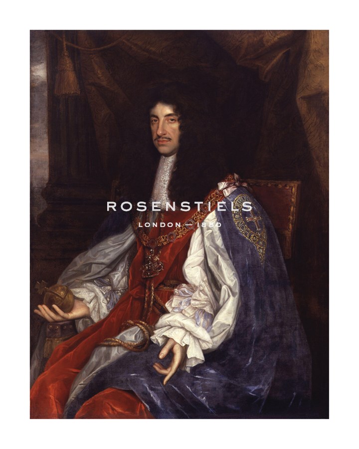 John Michael Wright Hand Numbered Limited Edition Print on Paper :"King Charles II"