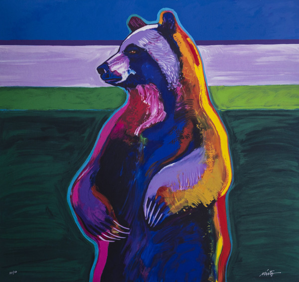 John Nieto Hand Signed Limited Edition Serigraph on Paper:"Standing Bear"