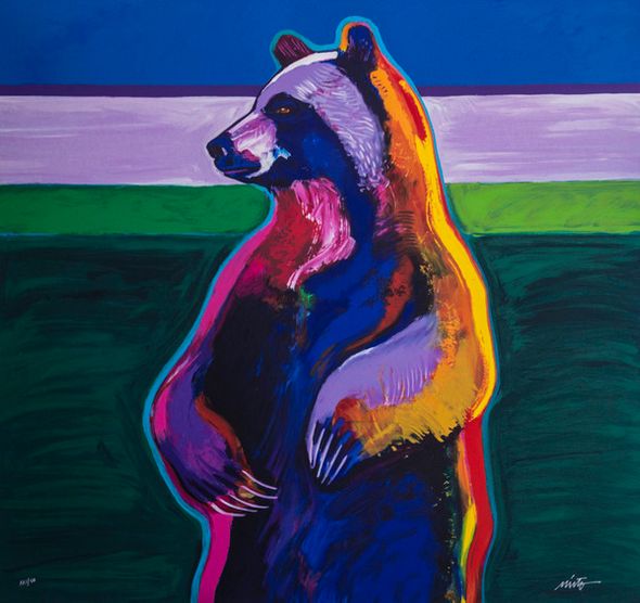 John Nieto Hand Signed Limited Edition Serigraph on Paper:"Standing Bear"