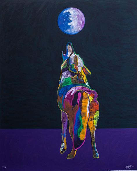 John Nieto Limited Edition Serigraph on Paper:"Spirit Talk"