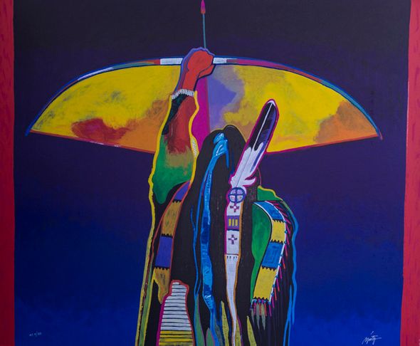 John Nieto Hand Signed and Numbered Limited Edition Serigraph on Paper:"Whirlwind Soldier"