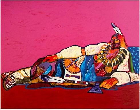 John Nieto Limited Edition Serigraph on Paper:"Ponca Chief" John Nieto Limited Edition Serigraph on Paper:"Ponca Chief"