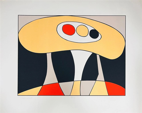 John Norment Signed Limited Edition Print on Paper: "Trio "