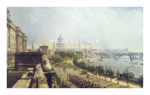 John O'Connor Hand Numbered Limited Edition Print on Paper :"The Embankment from Somerset House"
