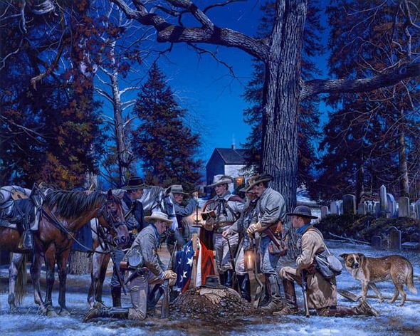 JOHN PAUL STRAIN 24X20 Secondary Market Art: "RANGER FAREWELL"