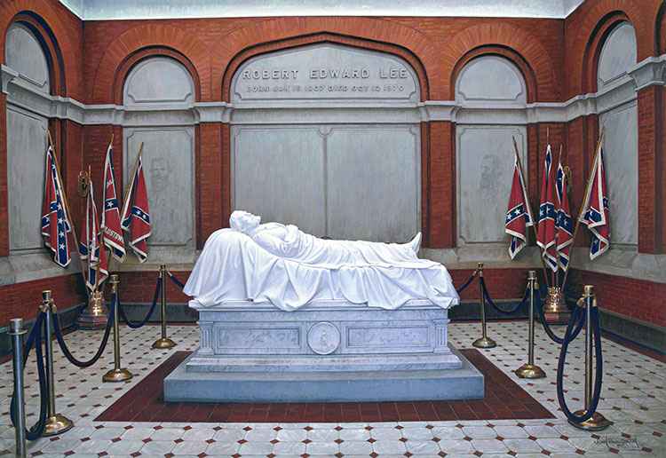 JOHN PAUL STRAIN 28X19 Secondary Market Art: "ROBERT E LEE MEMORI AP"