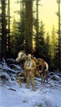 JOHN PAUL STRAIN 9X18 Secondary Market Art: "FOREST HUNTER EVENING"