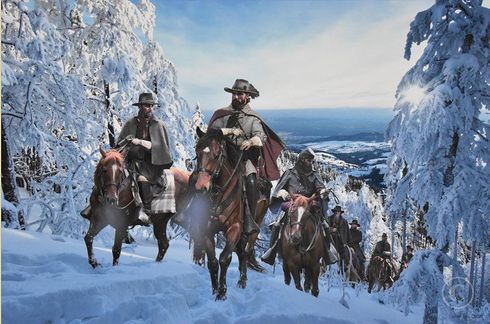 John Paul Strain Artist Signed Limited Edition Giclee:"McNeill�s Mountain Rangers"