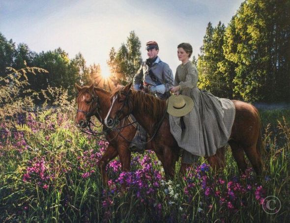 John Paul Strain Artist Signed Limited Edition Giclee Print:"Major Pelham Courting Miss Sallie"