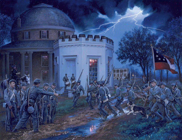 John Paul Strain Hand Signed and Numbered Limited Edition:"Alabama Corps of Cadets Call to Battle"