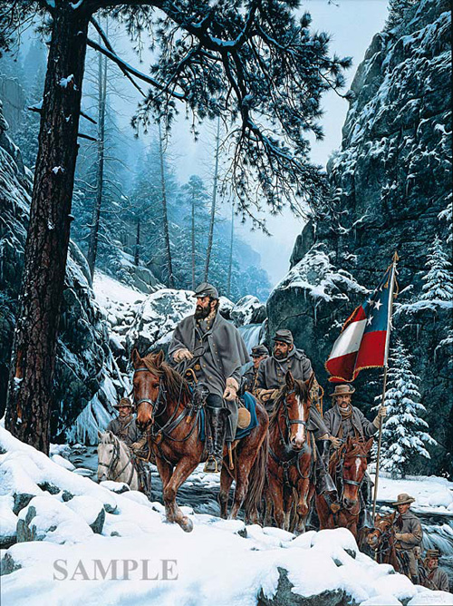 John Paul Strain Hand Signed and Numbered Limited Edition Canvas Giclee:"The Romney Expedition"