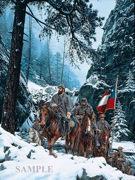 John Paul Strain Hand Signed and Numbered Limited Edition Canvas Giclee:"The Romney Expedition"