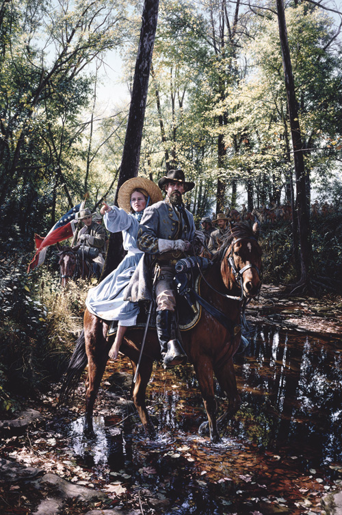 John Paul Strain Hand Signed and Numbered Limited Edition Canvas Giclee:"To The Lost Ford"