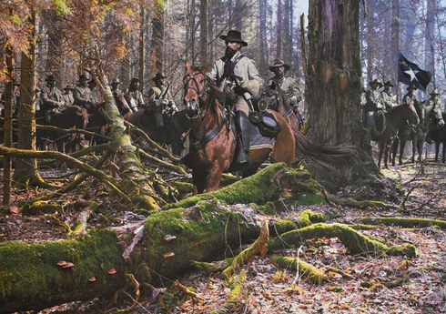 John Paul Strain Hand Signed and Numbered Limited Edition Giclee Print:"Fallen Timber - Texas Rangers"
