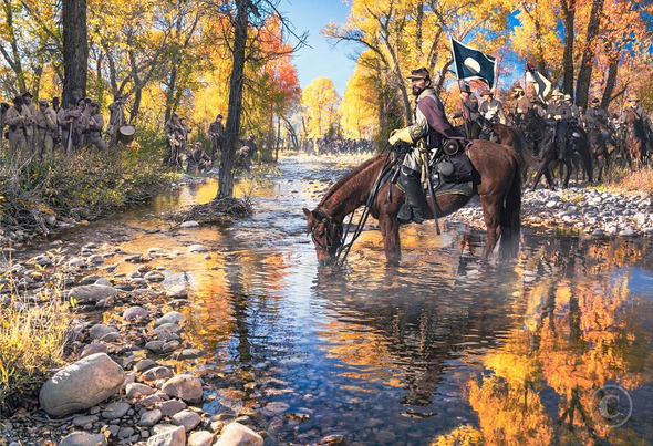John Paul Strain Hand Signed and Numbered Limited Edition:"Stonewall of the West"