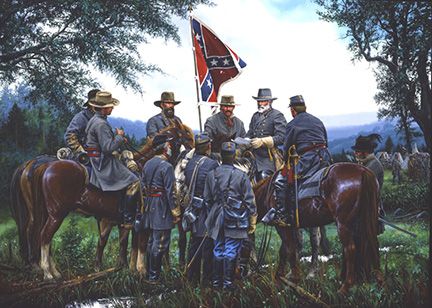 JOHN PAUL STRAIN  Secondary Market Art: "ON TO GETTYSBURG"