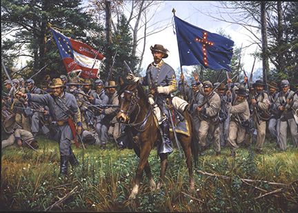 JOHN PAUL STRAIN  Secondary Market Art: "TRIUMPH AT CHICKAMAUGA"