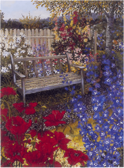 John Powell Artist Signed Limited Edition Serigraph on paper:"Red Poppies"